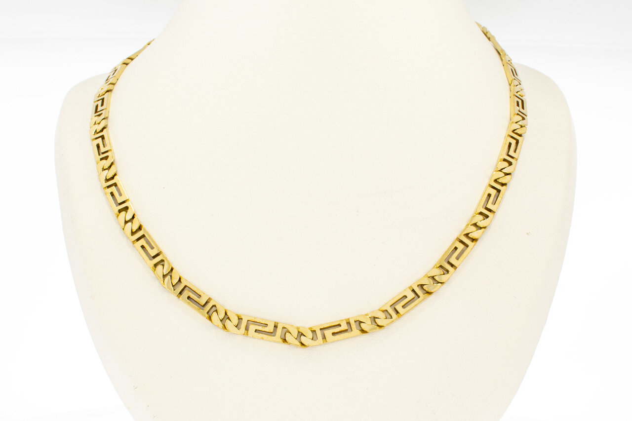 Halskette im Versace-Stil aus 14 Karat Gold - 51,6 cm