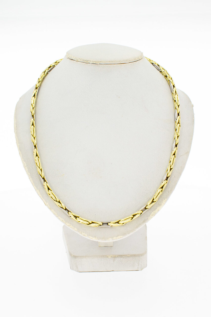Bicolor Königskette 14 Karat Gold - 90 cm