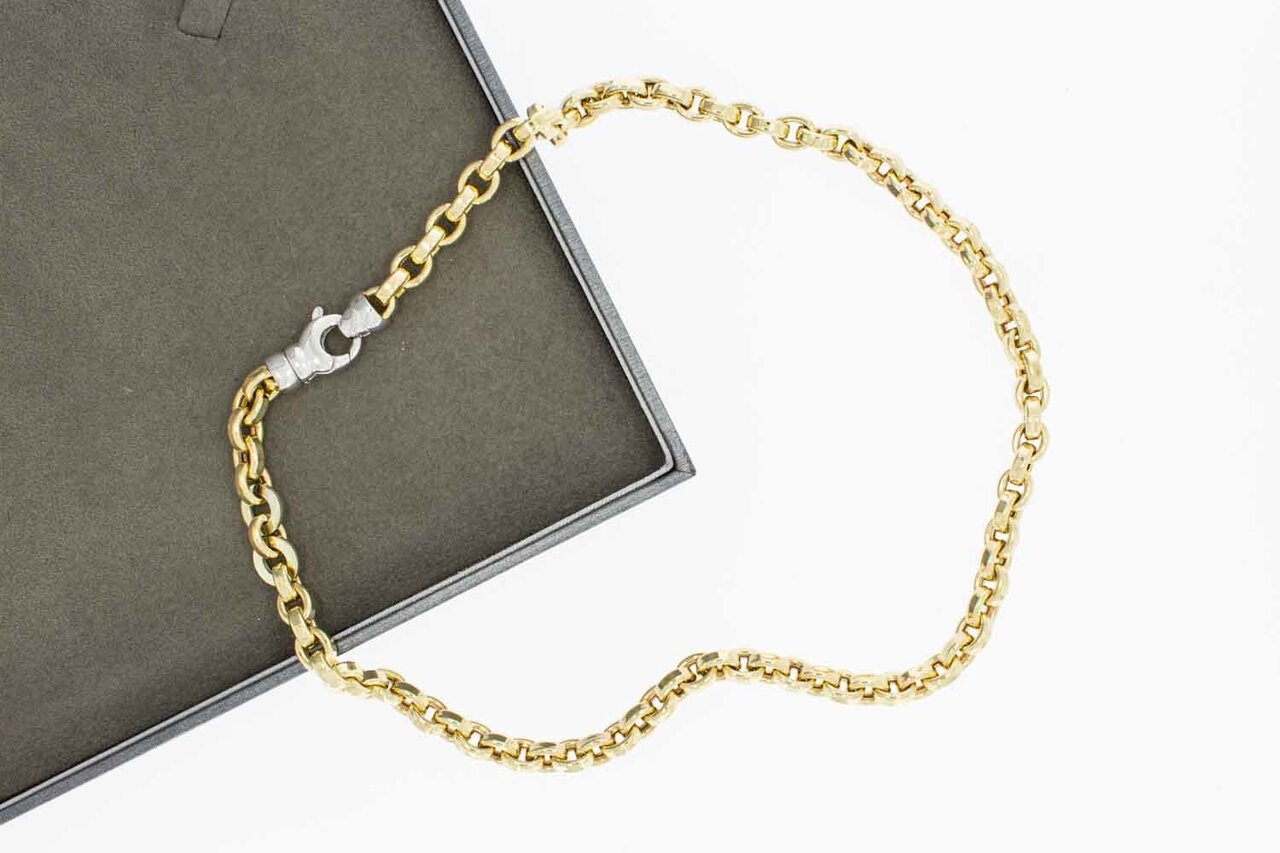 Anker gelb Goldkette 14 Karat - 45,8 cm