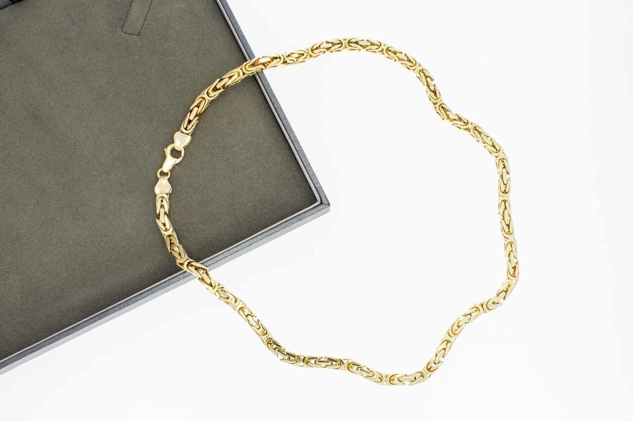 14 Karat Gold Byzantinische Königskette - 48,7 cm