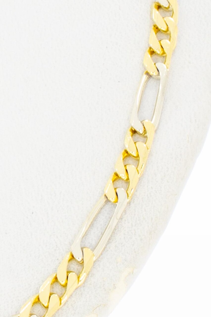 Figaro Kette 18 Karat Gold - 49,9 cm