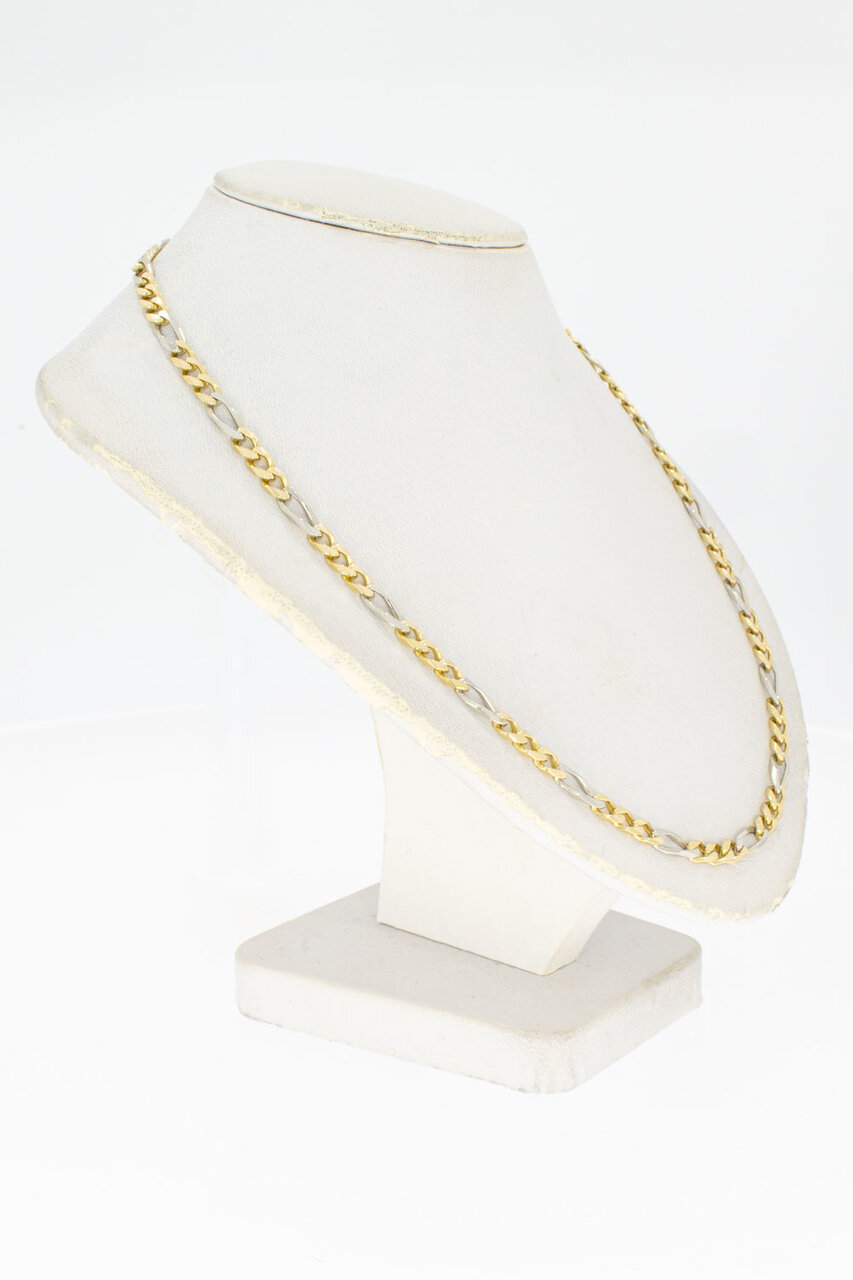 Figaro Kette 14 Karat Gold - 63.4 cm