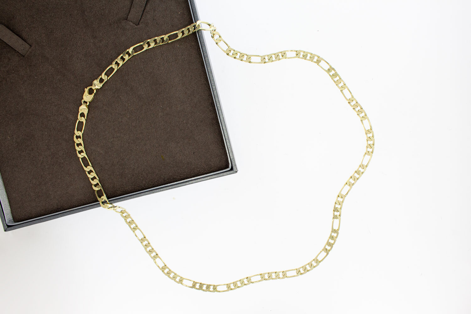 Figaro Halskette 14 Karat Gold - 60,6 cm
