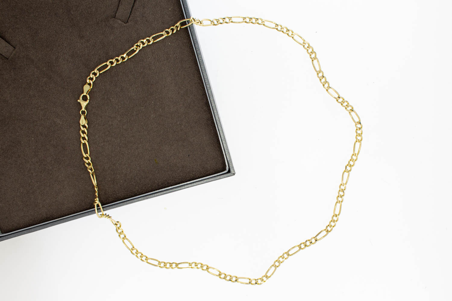 Figaro Halskette 14 Karat Gold - 56,8 cm
