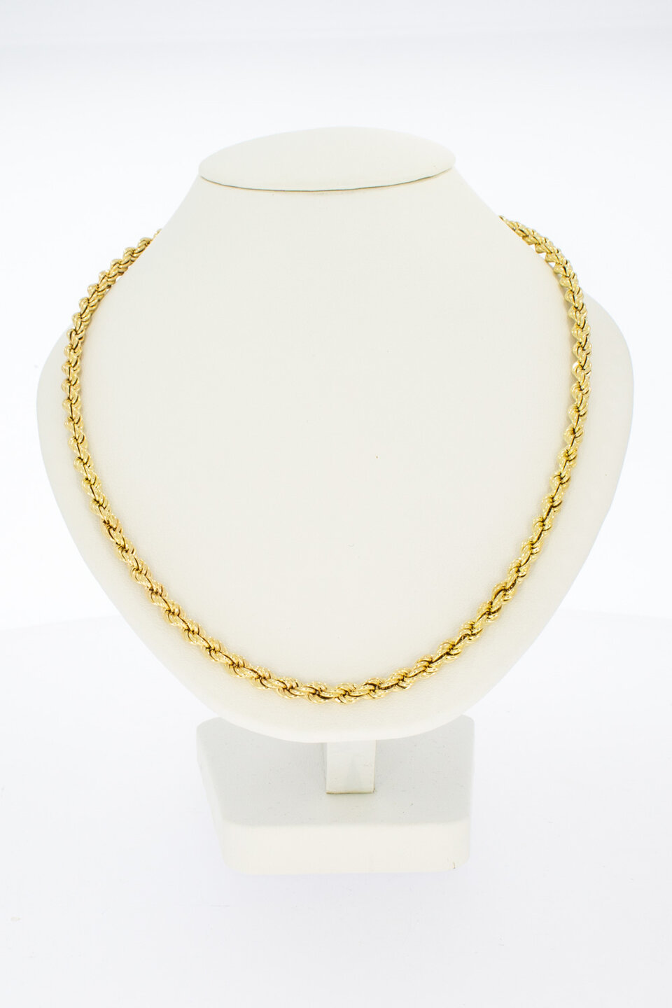 Goldene Kordelkette 14 Karat - 81,5 cm