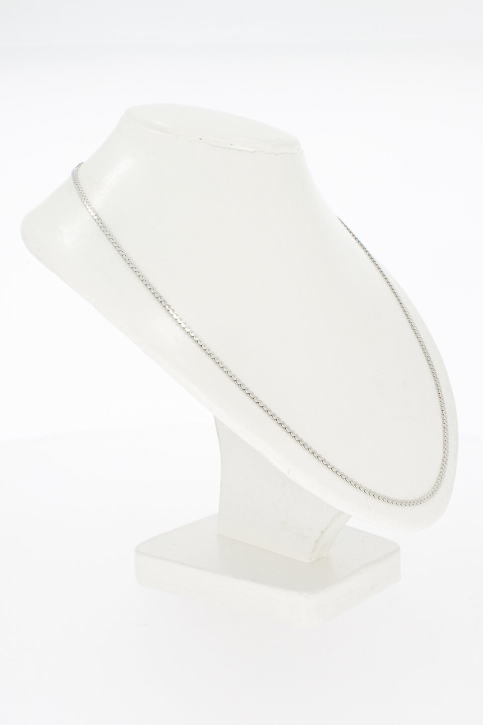 Halskette mit S-Gliedern aus 18 Karat Weißgold - 41,9 mm