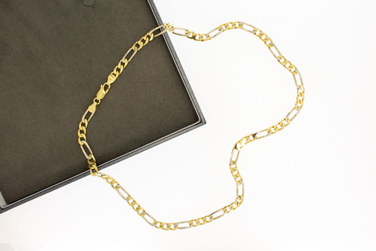 18 Karat Gold Figaro-Halskette - 50,5 cm
