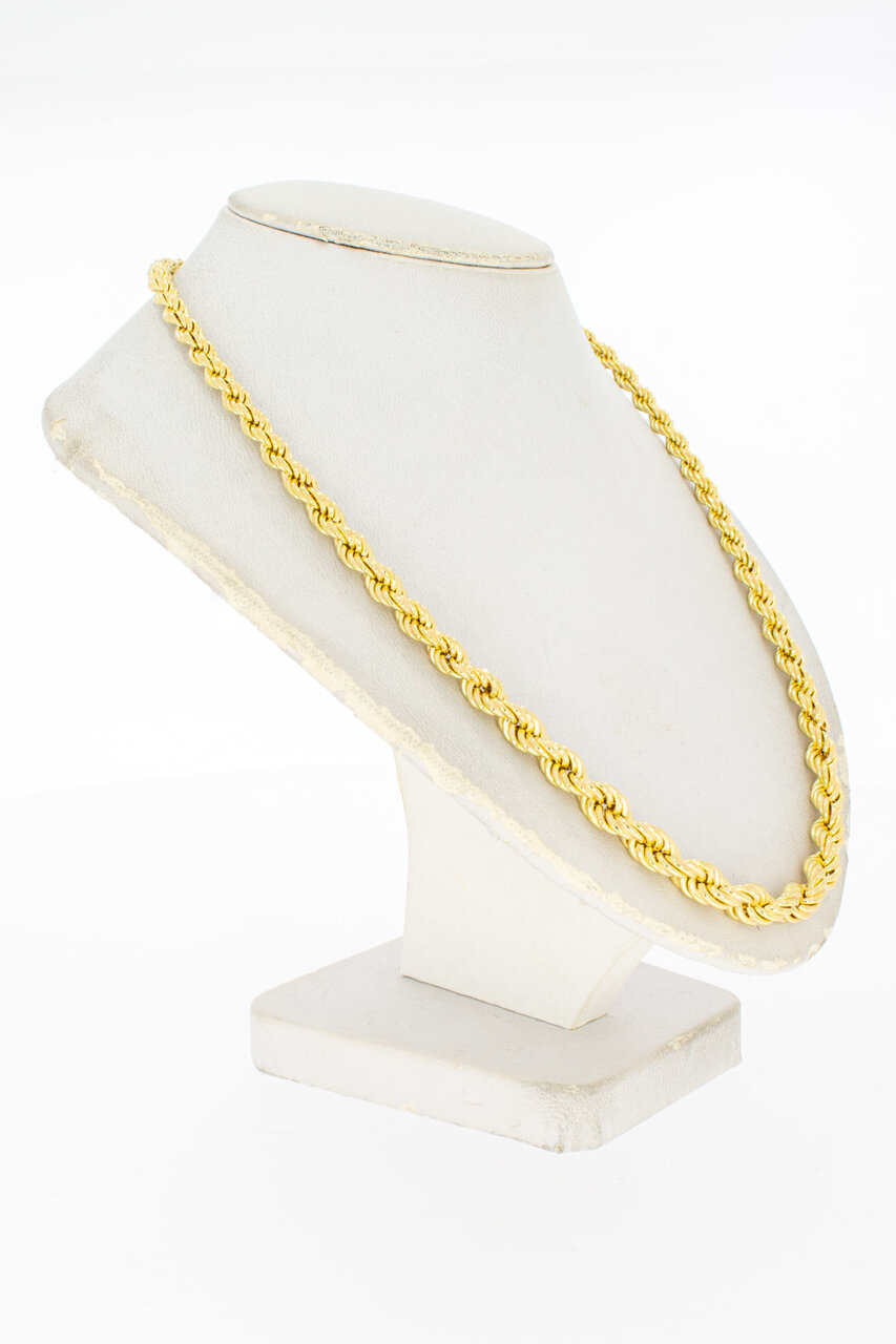 18 Karat Kordel Goldkette - 45,5 cm