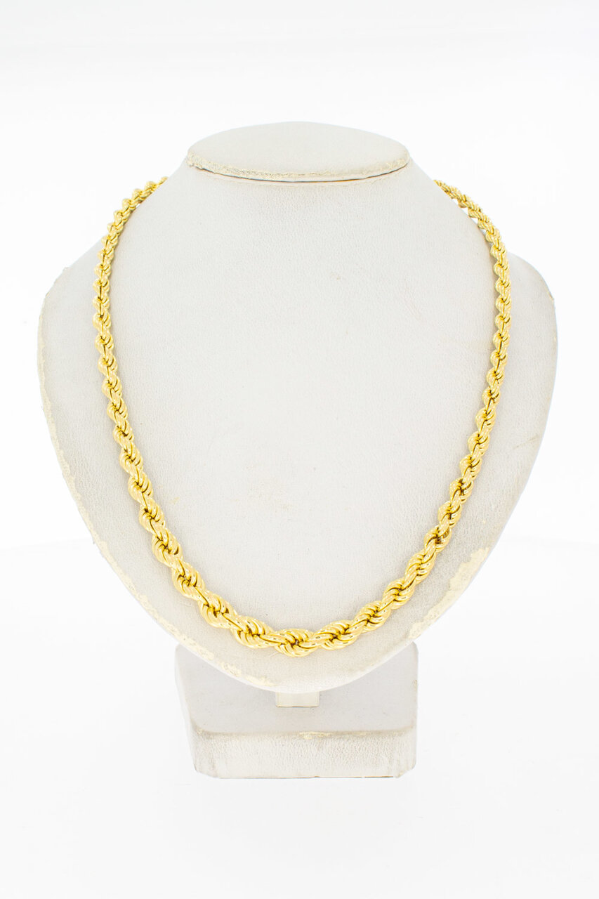 18 Karat Kordel Goldkette - 45,5 cm