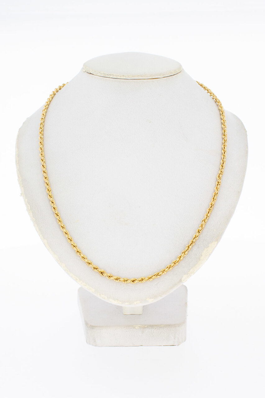 18 Karat  Gelbgold Kordelkette - 71 cm