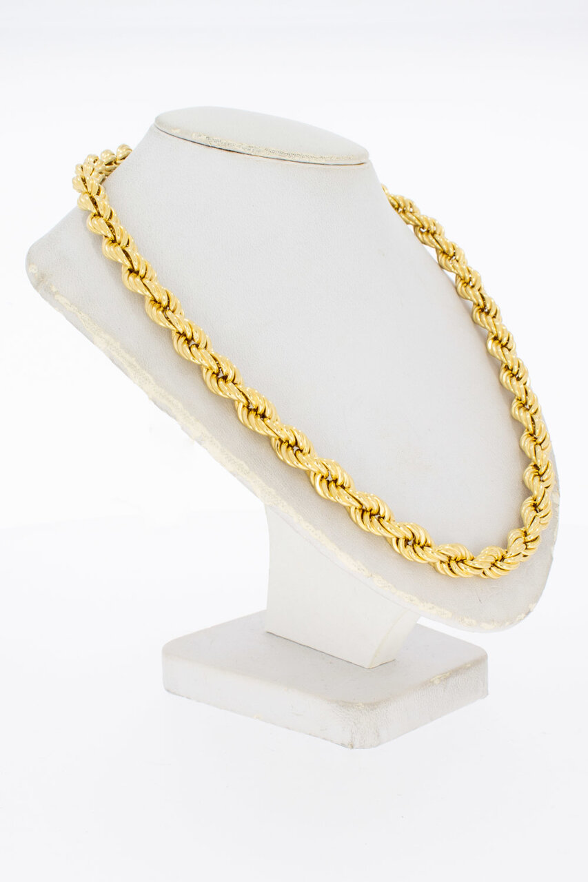 18 Karat Gold Kordel Kette - 52,5 cm