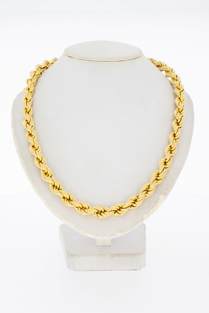 18 Karat Gold Kordel Kette - 52,5 cm