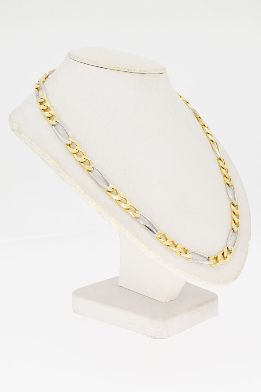 14 Karat Figaro Gold Kette - 59,5 cm