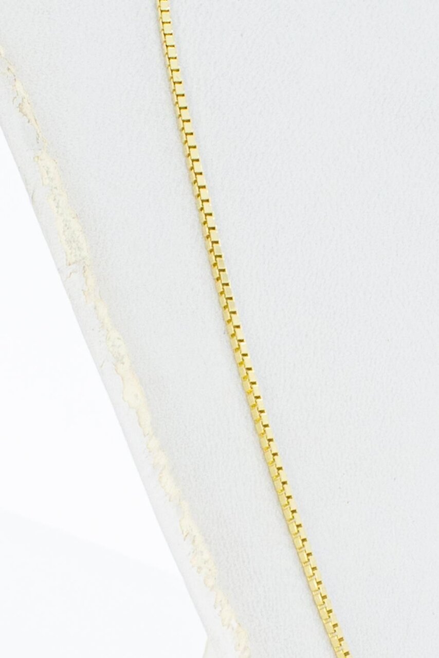 14 Karat gelb goldenene Venezianer Halskette - 38,5 cm