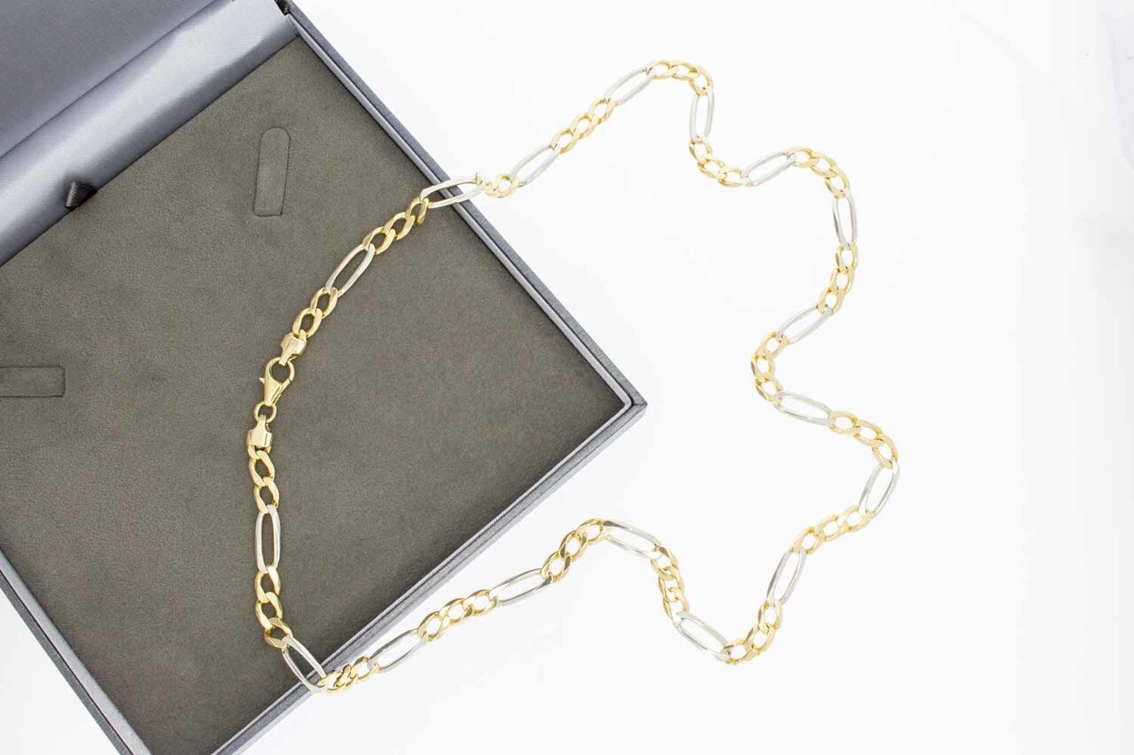 14 Karat Figaro Goldkette - Länge 67 cm