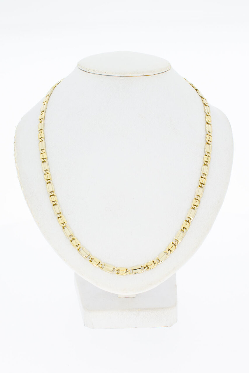 Falkenauge Kette 14 Karat Gold - 50,5 cm