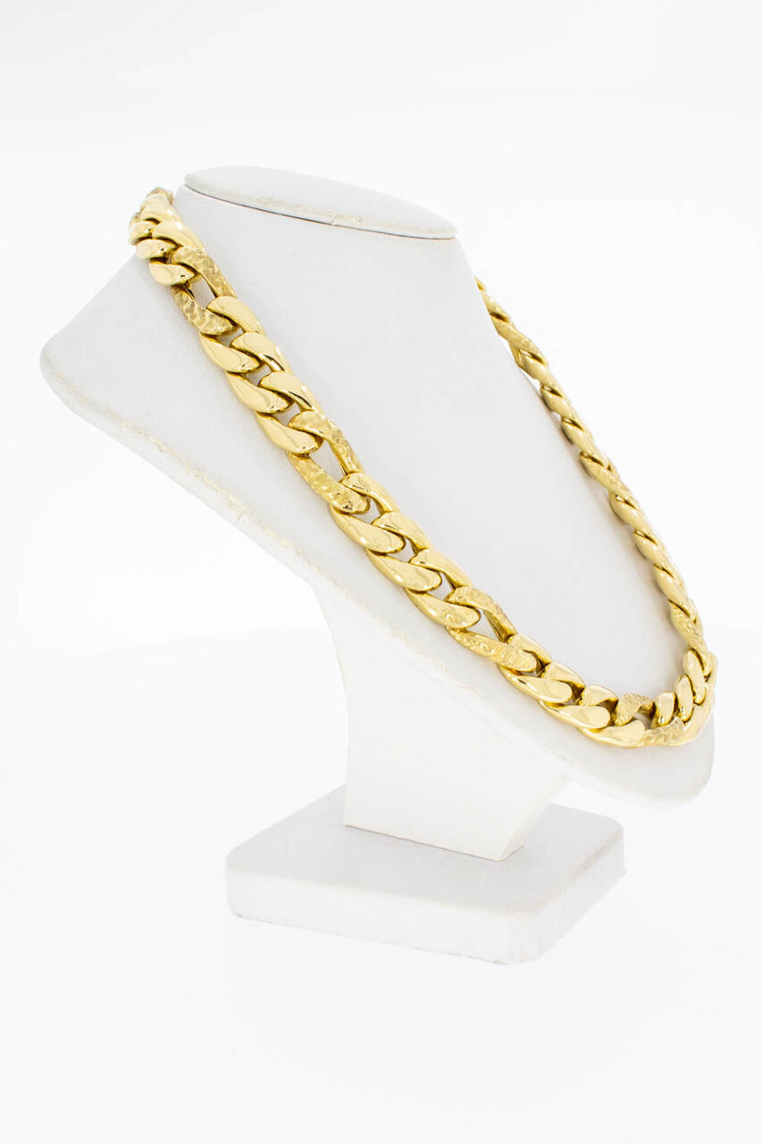 Figaro Halskette 18 Karat Gold - 43,5 cm
