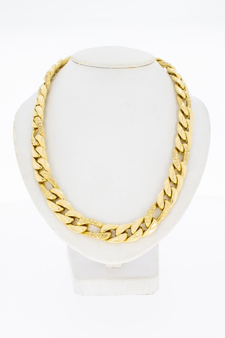 Figaro Halskette 18 Karat Gold - 43,5 cm
