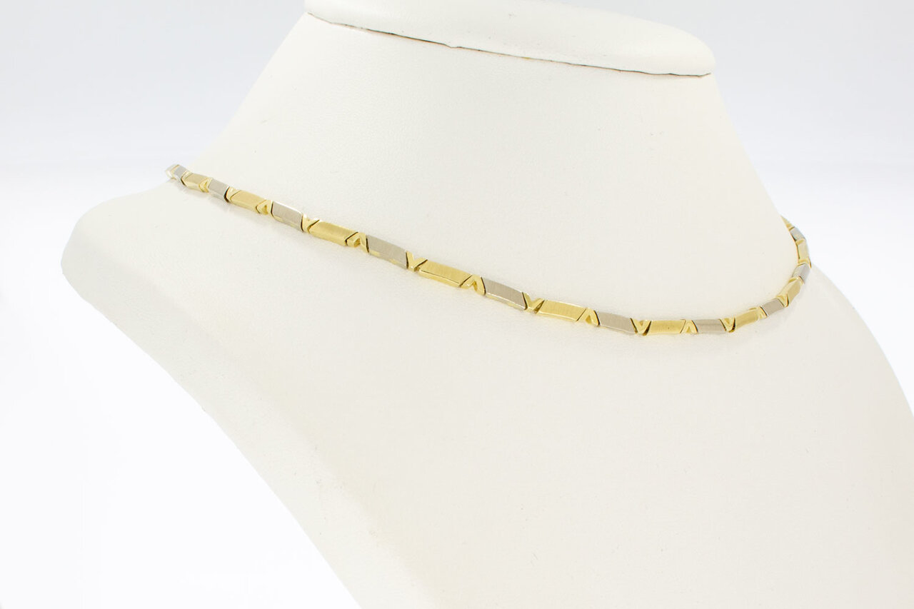 Halskette aus 14 Karat Goldbarren - 46,4 cm