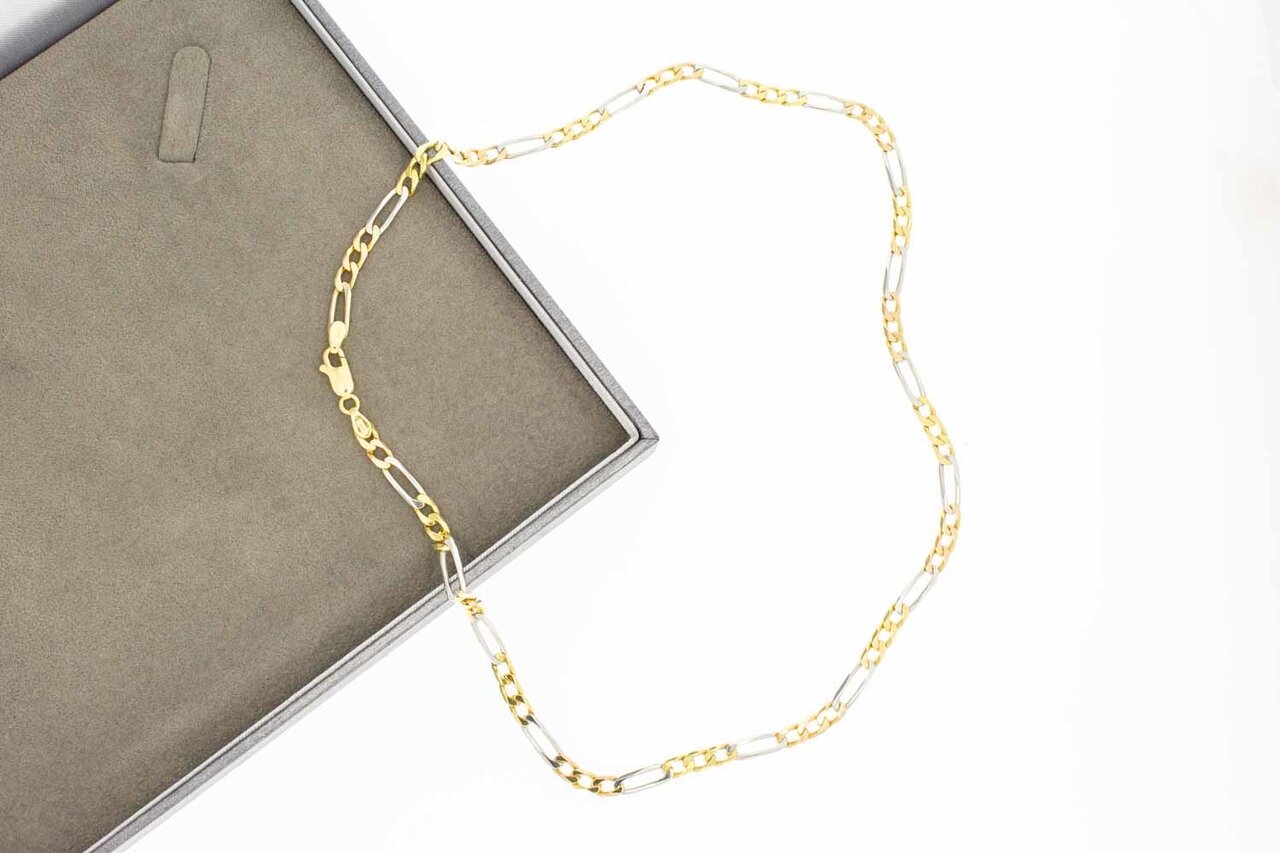 18 Karat Figaro Goldkette - Länge 47 cm