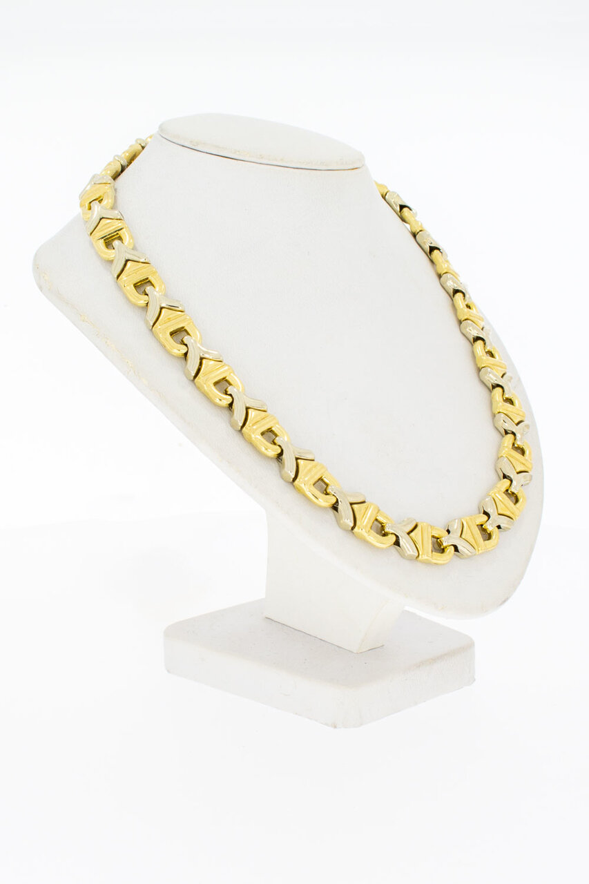 Flache Gold Königskette 18 Karat - 43 cm