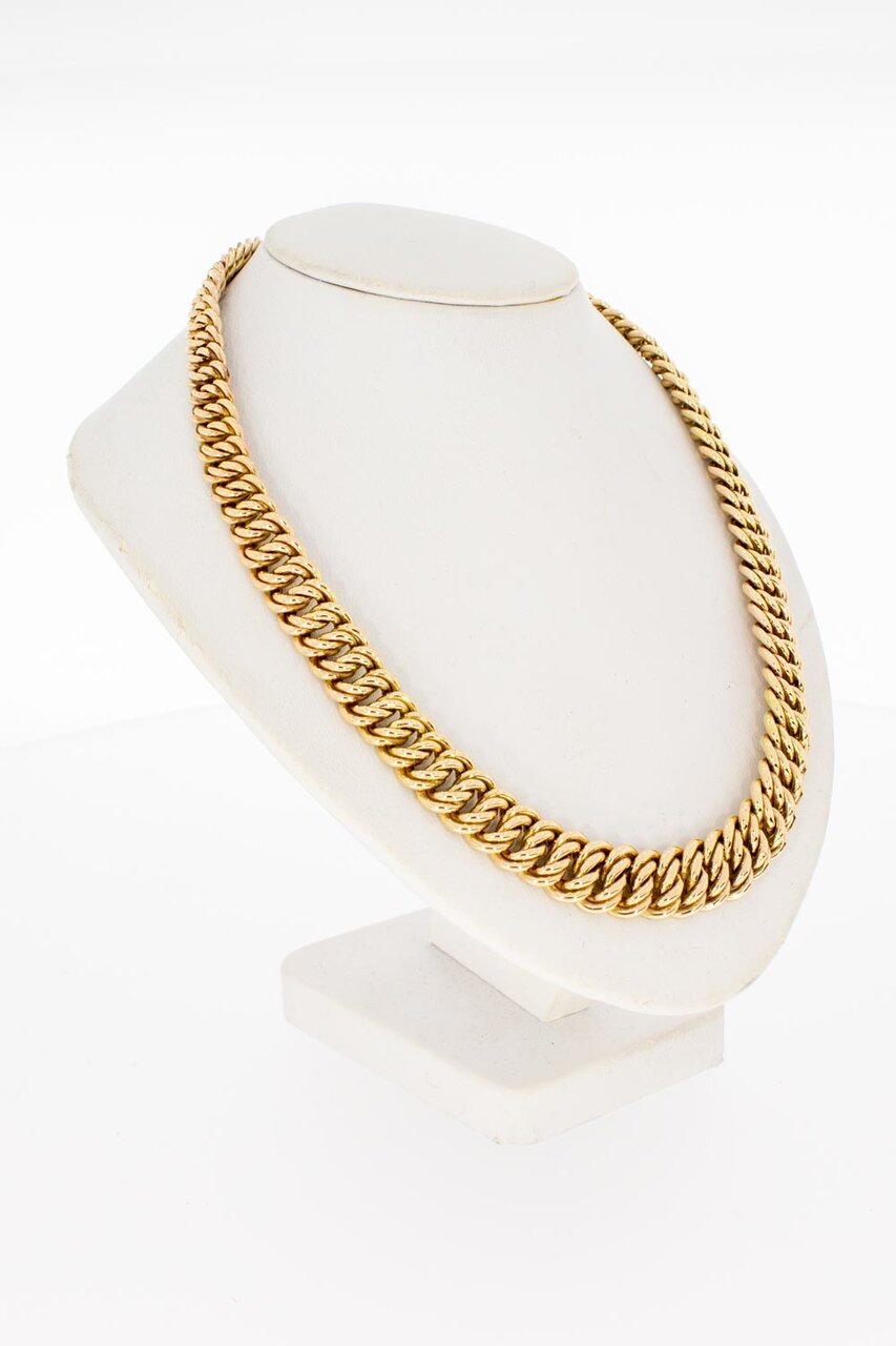 14 Karat Gold geflochtene Halskette - 47 cm