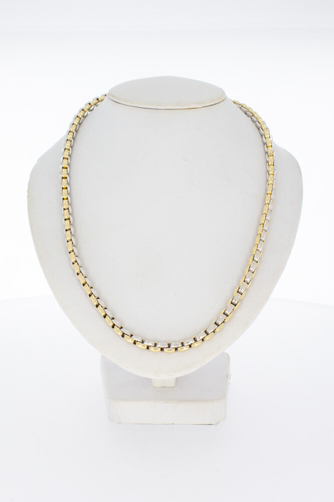 Halskette aus 14 Karat Goldbarren - 46,2 cm
