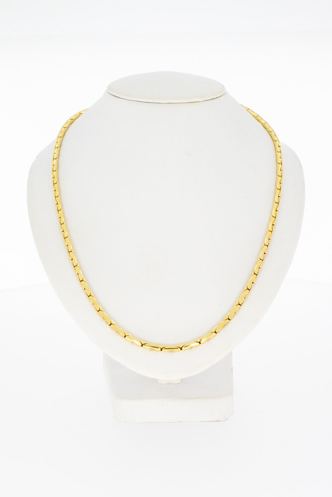 14 Karat Goldbarren Kette - Länge 45 cm