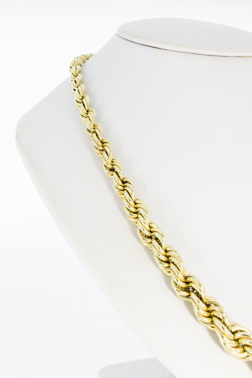 14 Karat Kordel Goldkette - Länge 50 cm