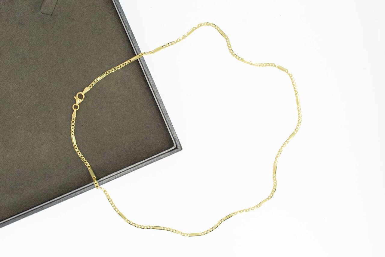 14 Karat Figaro Goldkette - Länge 45 cm