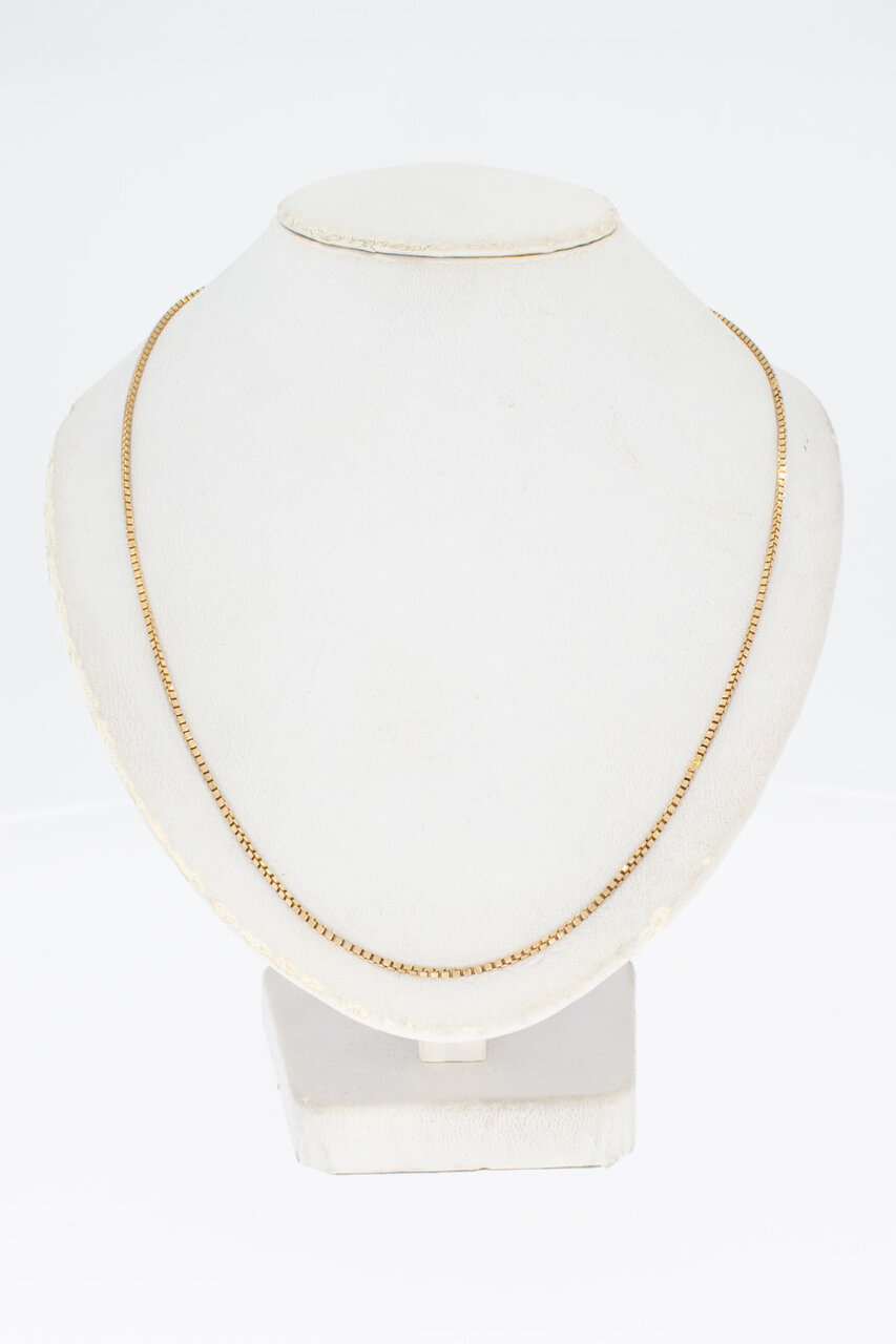 14 Karat goldene Venezianer Halskette - 42,9 cm