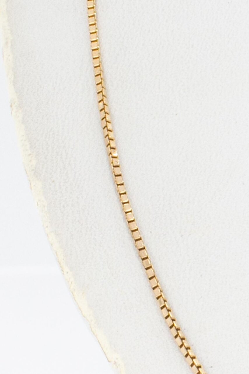14 Karat goldene Venezianer Halskette - 42,9 cm