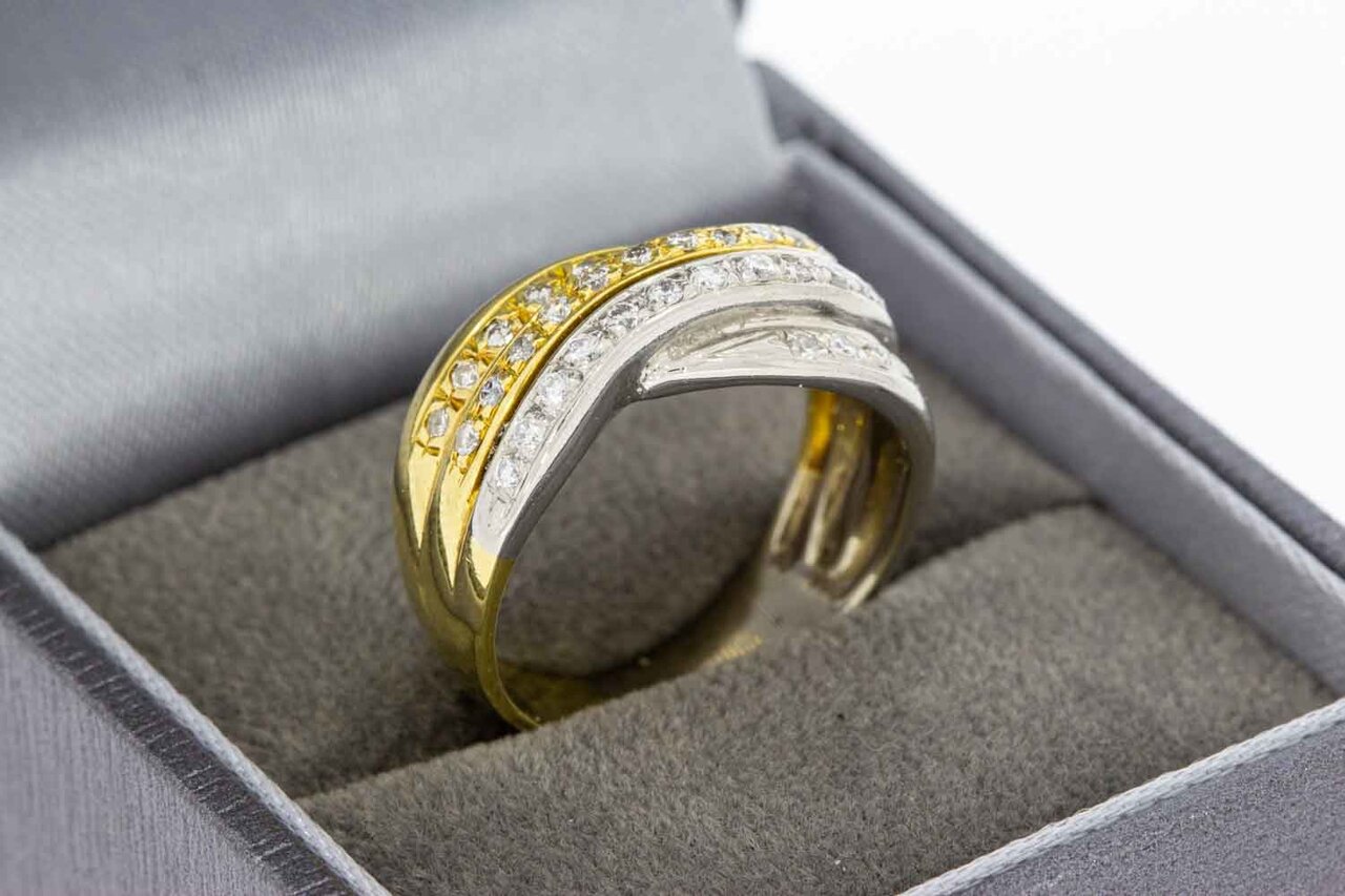 14 Karat Diamant Goldbandring - 18,2 mm