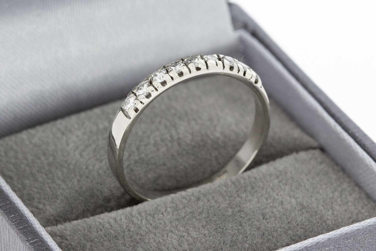 18 Karat Weißgold Vorsteckring ring mit Diamant - 18,9 mm