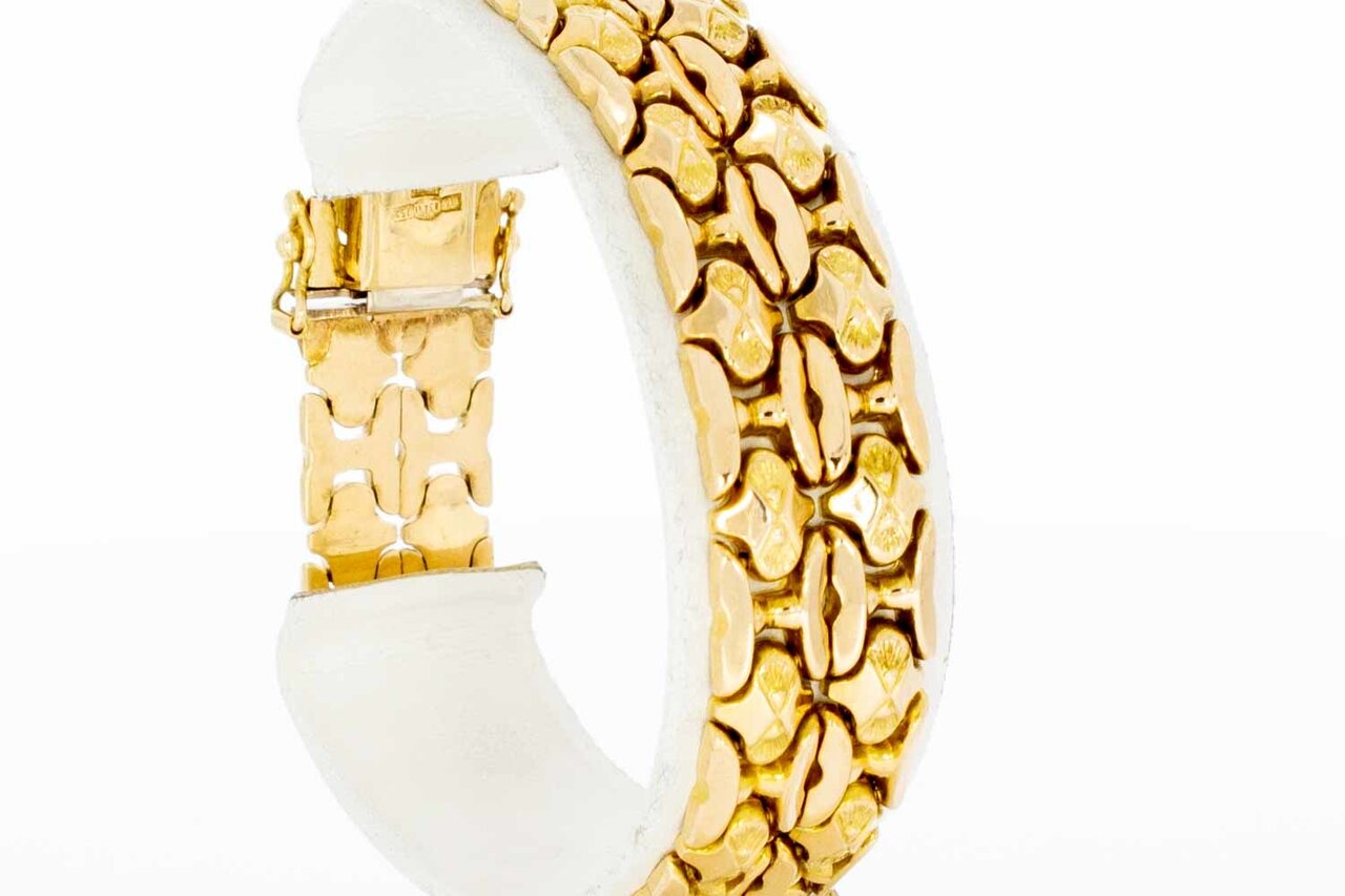 Breites Armband Damen Rosegold 750 - 18,8 cm