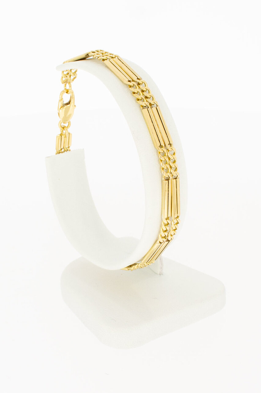 750 Gold Breites Armband - 19,2 cm