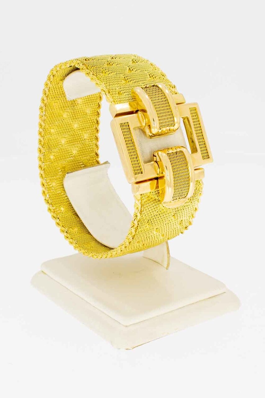 750 Gold geflochtenes Armband - 19,5 cm