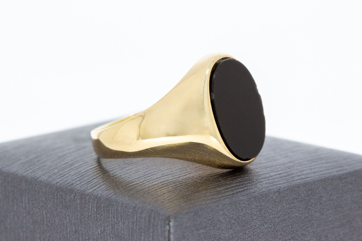 Onyx Siegelring Ring 14 Karat Gold - 20,9 mm
