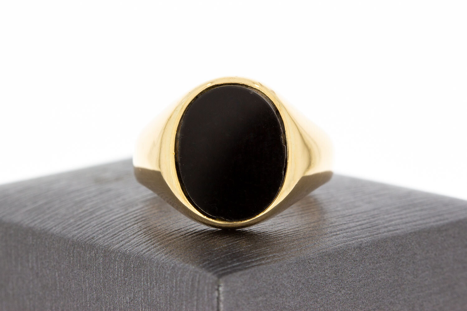 Onyx Siegelring Ring 14 Karat Gold - 20,9 mm