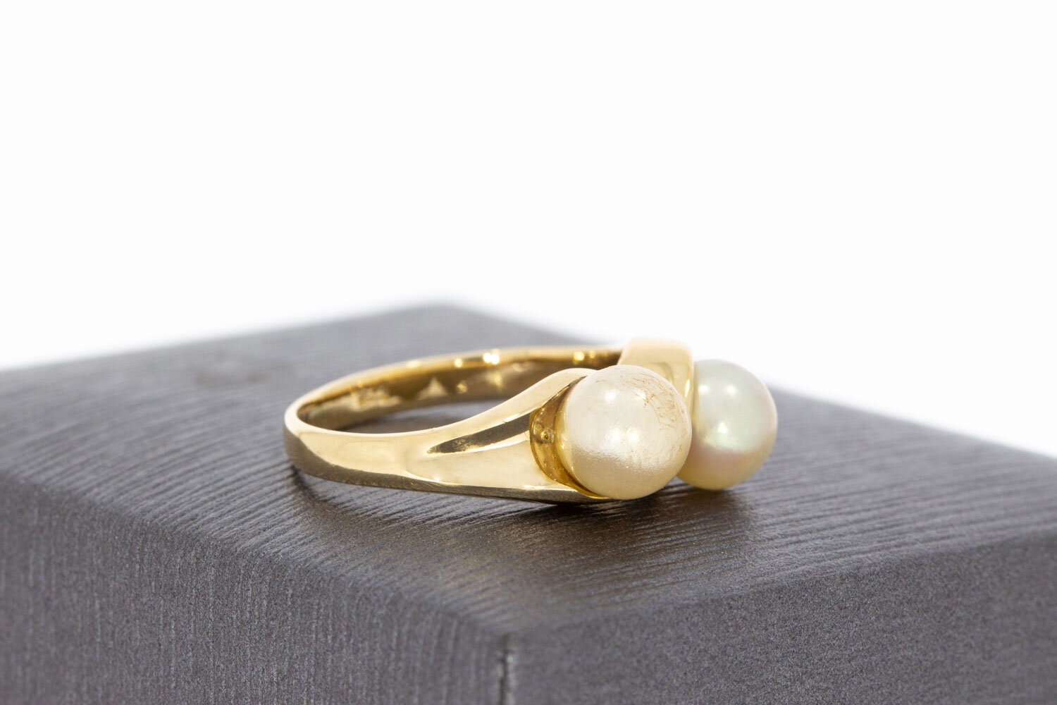 Damen Perlenring 14 Karat Gold - 16,3 mm