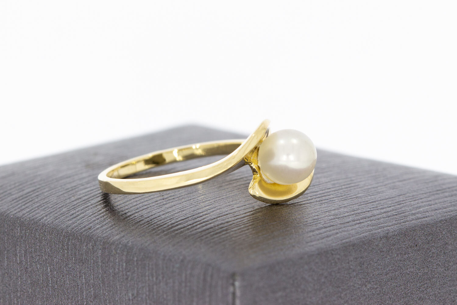 Damenring mit Perle 14 Karat Gold - 17,1 mm