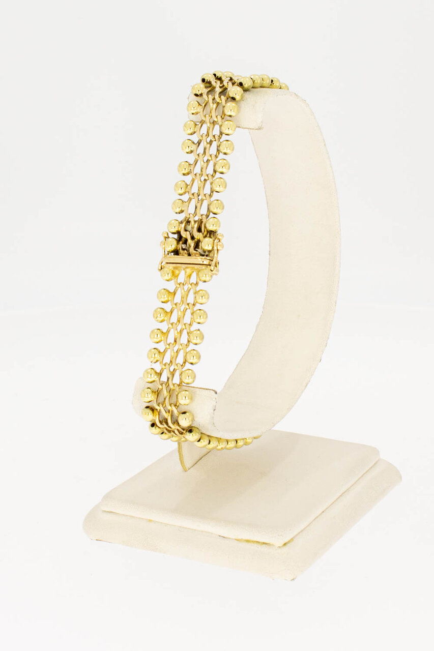 Geflochtenes Gold Armband 14 Karat - 22 cm