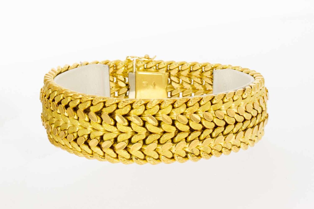 Geflochtenes 18 Karat Gold Armband - 20,8 cm
