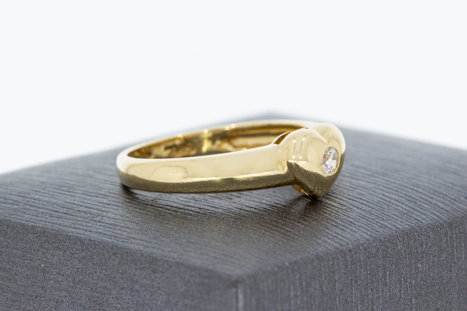 Ring mit Herz 585 Gelbgold - 17,6 mm