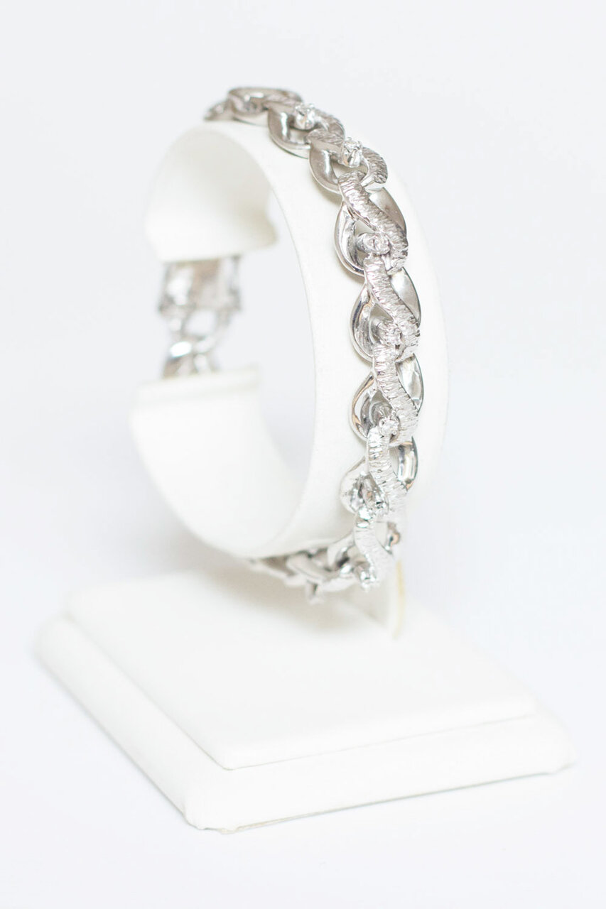 750 Gold Damen Armband mit Diamant - 18,5 cm