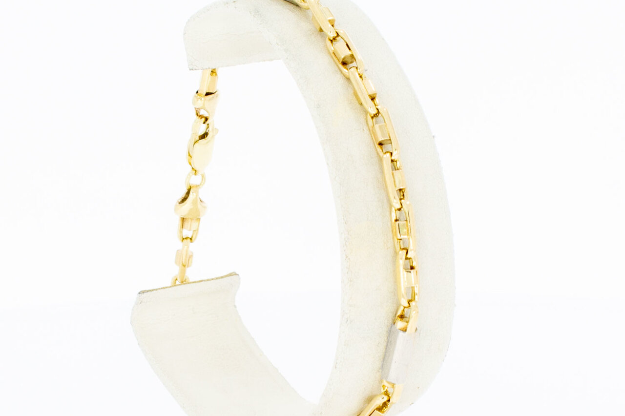 585 bicolor Gold Königsarmband - 20,7 cm