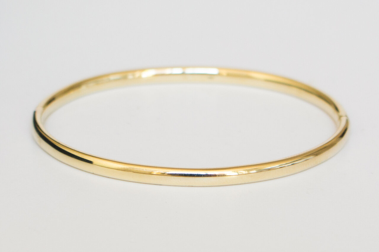 14 Karat gelb Gold Armreif - 63x55 mm