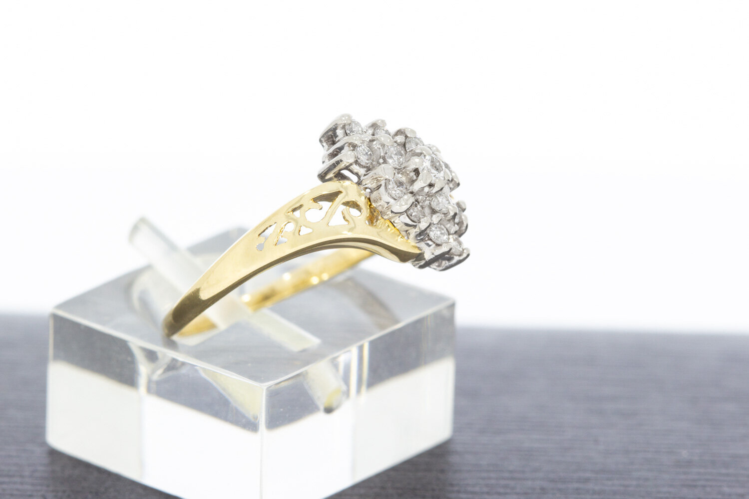 Vintage Diamant Ring 14 Karat Gold 17 6 mm