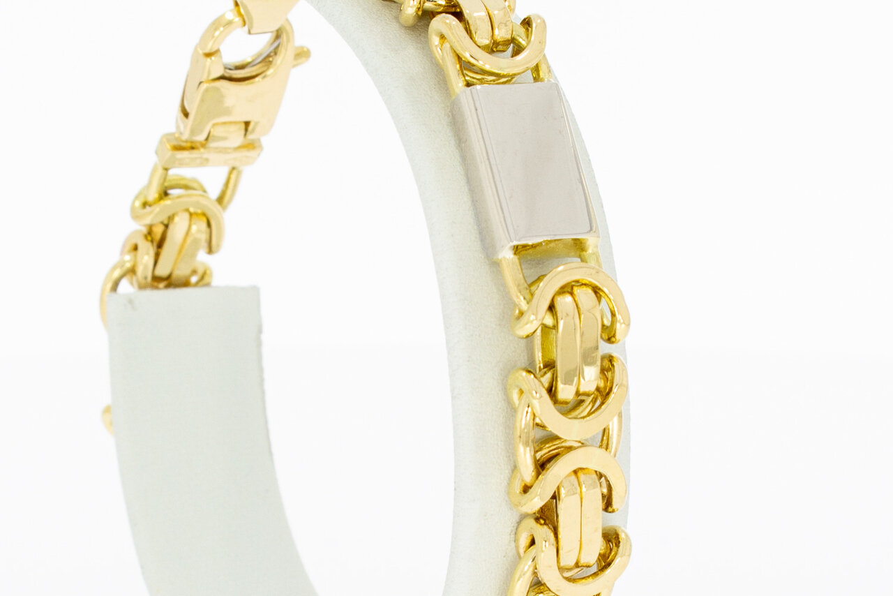 Flaches Koenigsarmband 750 Gold - 20,9 cm