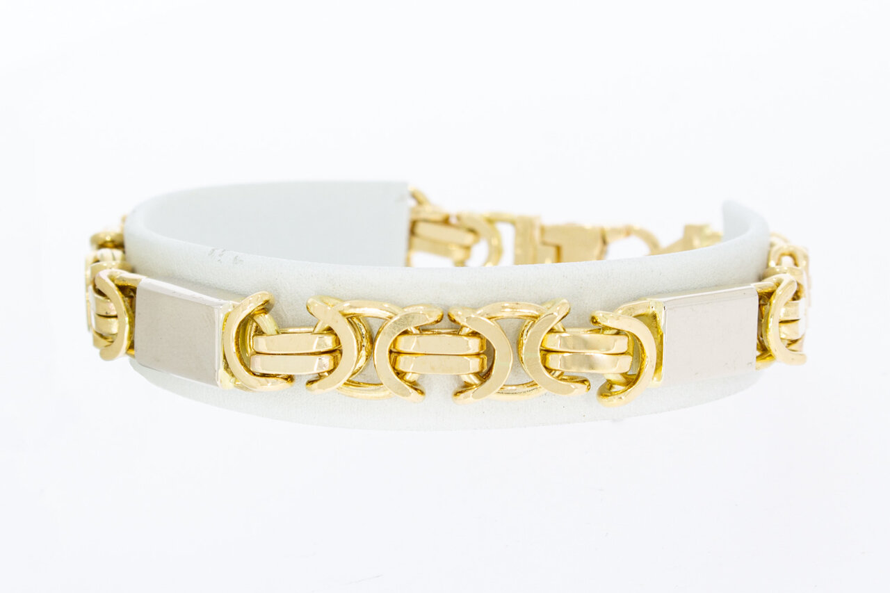 Flaches Koenigsarmband 750 Gold - 20,9 cm
